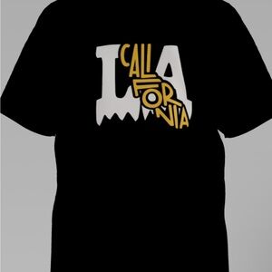 Black LA California Graphic T-Shirt